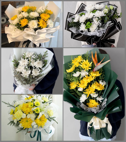 四川成都彭州市天彭镇旌旗社区白事花束代送